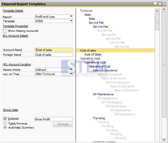SAP Business One Partner Indonesia / Financial Report Template 2
