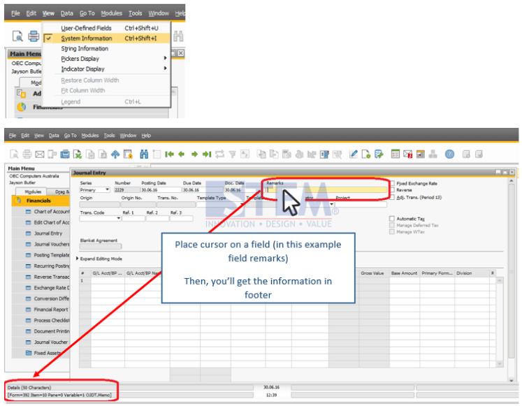 SAP Business One Indonesia Partner / View System Information
