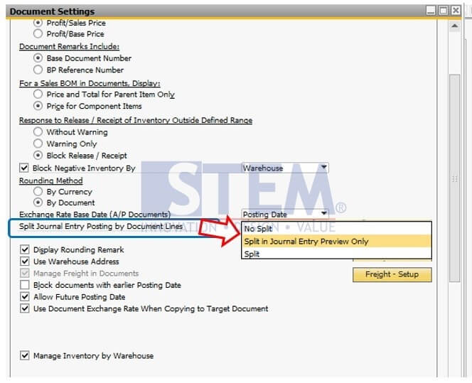 SAP Business One Indonesia Partner/Split Journal Entry