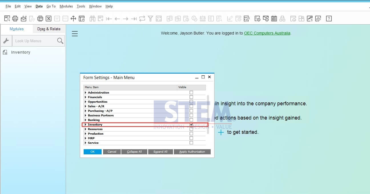 SAP Business One Indonesia Partner /Hidemenu2