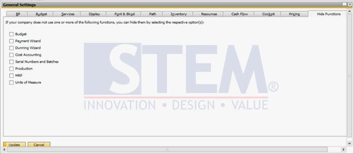 SAP_BusinessOne_Tips_STEM-HideMenu_02