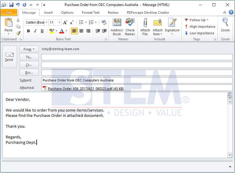 SAP_BusinessOne_Tips-STEM-Automatically Email Documents_03