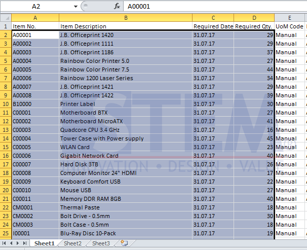 SAP_BusinessOne_Tips-STEM-Copy Data Between Ms Excel And SAP Business One_04