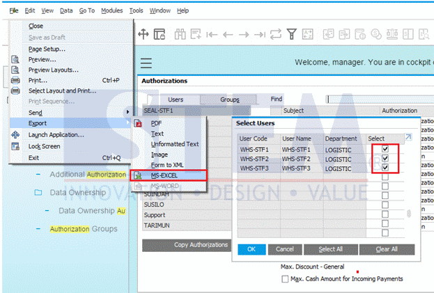 SAP_BusinessOne_Tips-STEM-Review Multiple User Authorizations - 01