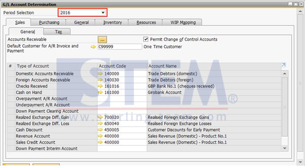 Easier G L Account Determination Setup Sap Business One Indonesia Tips Stem Sap Gold Partner