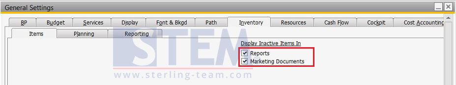 SAP_BusinessOne_Tips-STEM-Hide Your Inactive Items or BP on SAP