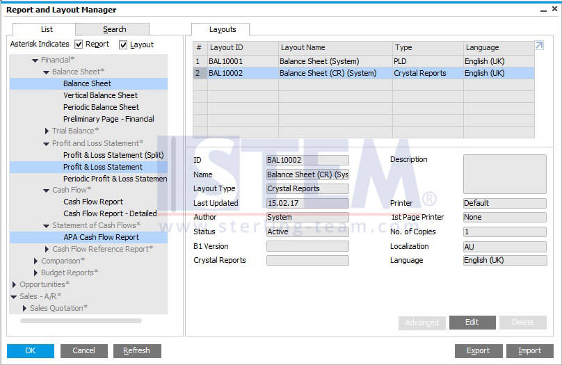SAP_BusinessOne_Tips-STEM-New Crystal Report Layout for Financial Reports_01