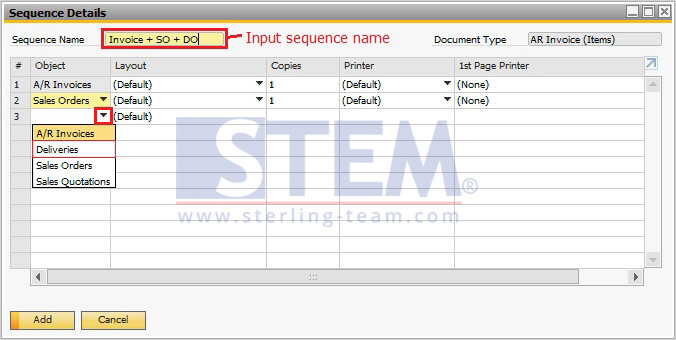 SAP_BusinessOne_Tips-STEM-Setting and Customize Print Sequence_2