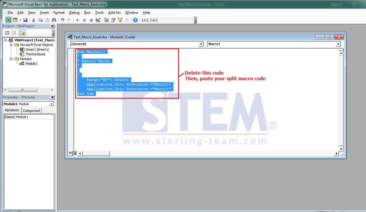 SAP_BusinessOne_Tips-STEM-Using Macro for Spliting Excel Documents_05