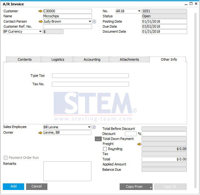 Add New Tab to Your Screen Without DI API