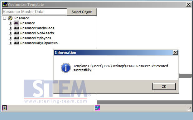 Generate a Template with Data Transfer Workbench