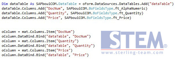 Using DataTable when Loading Data into Matrix