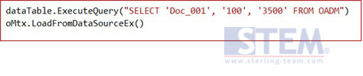 Using DataTable when Loading Data into Matrix