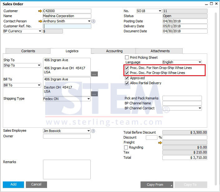 Using Procurement Confirmation Wizard for Creating Purchase Order