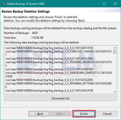 Clean Backup Log on SAP HANA Server with SAP HANA Studio for Optimizing Hard Disk Capacity