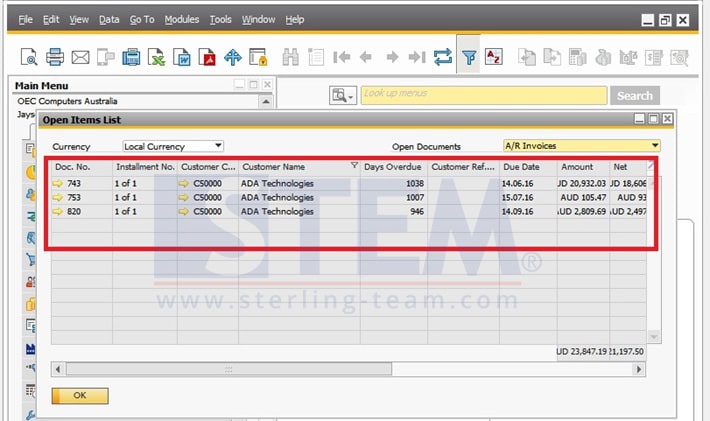 SAP Business One Tips - STEM SAP Gold Partner Indonesia - Using Filter Method on SAP B1