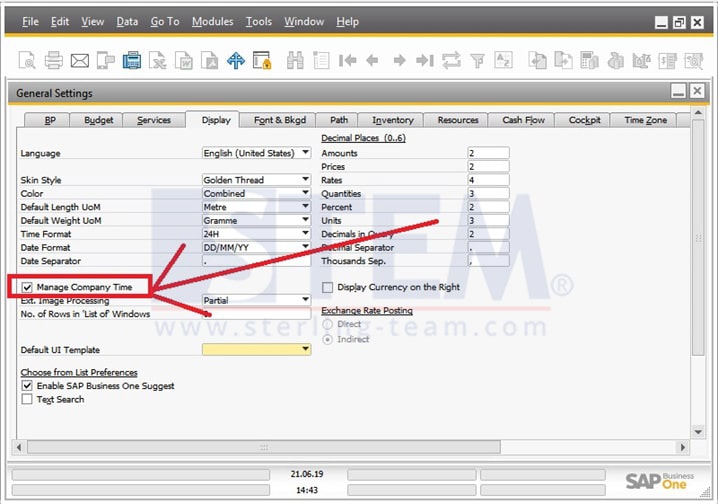 SAP_Business_One_Tips-STEM-Different Time Zone Between Server and Company on SAP B1_01