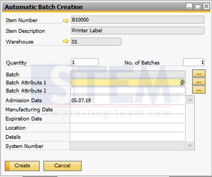 SAP_Business_One_Tips-STEM-How to Set Automatically Create Batch Numbers on SAP B1