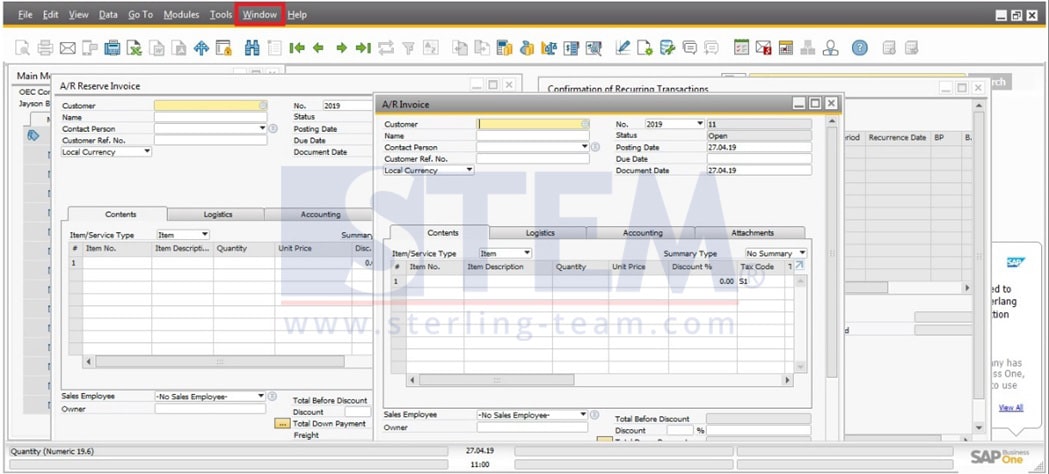 SAP_Business_One_Tips-Closed All Window on SAP B1