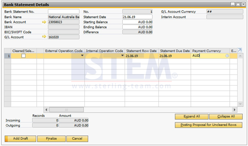 SAP_Business_One_Tips-STEM-Bank Statement Processing on SAP B1