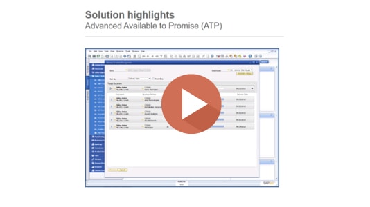 SAP Business One Hana Available to Promise Demo