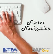 Faster Navigation in SAP Business One - SAP Business One Tips