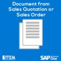 Procurement document from Sales Quotation or Sales Order