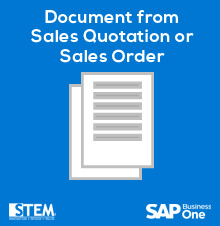 Procurement document from Sales Quotation or Sales Order in SAP Business One -SAP Business One Tips