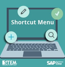 Shortcut Menu Transaksi Harian dalam SAP Business One Versi HANA 9.1 Ke Atas