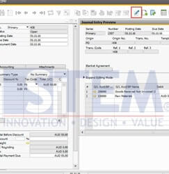 Confirm Journal Creation Before Commiting Transaction - SAP B1 Tips