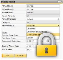 Menutup Periode Posting Transaksi