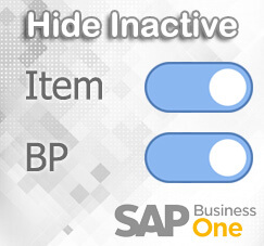 Menyembunyikan Item Inactive atau Business Partners Inactive