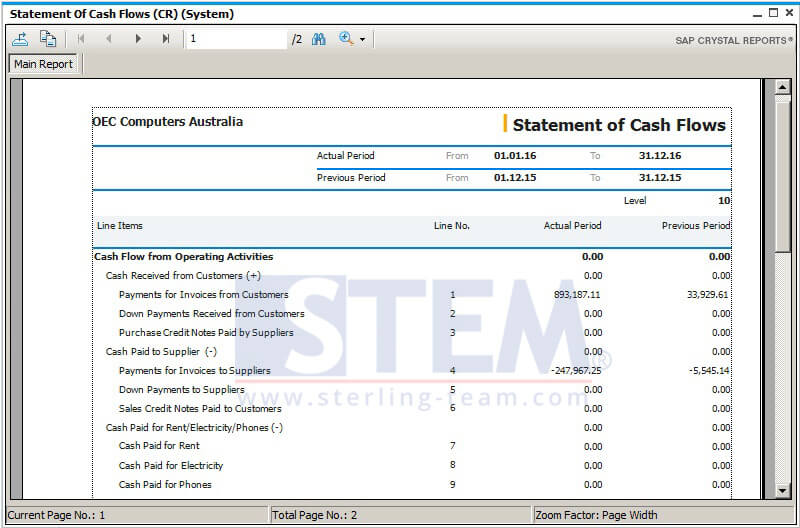 New Crystal Report Templates For Financial Reports SAP Business One New Crystal Report Templates For Financial Reports SAP Business One