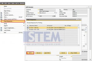 Setup and Customize Print Sequence