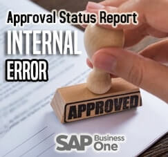 Internal Error muncul di Approval Status Report