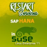 Restart SAP HANA related services in SuSE Linux Enterprise 11 SP 4 OS with PuTTy