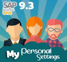 Modify Your SAP Lookout with My Personal Settings on SAP 9.3