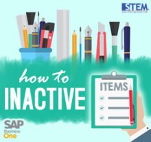 SAP Business One Tips - STEM SAP Gold Partner Indonesia - How to Set Item Master Data to Inactive on SAP Business One