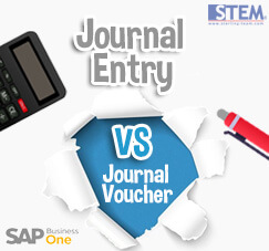 SAP Business One Tips - STEM SAP Gold Partner Indonesia - Journal Entry vs Journal Voucher on SAP B1