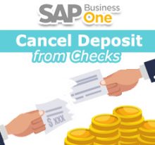 SAP Business One Tips - STEM SAP Gold Partner Indonesia - How To Cancel Deposit from Checks (Full or Partial) on SAP B1