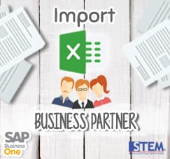 Import Data Business Partner dari Excel