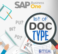 SAP Business One Tips - STEM SAP Gold Partner Indonesia - List of Document Type on SAP Business One