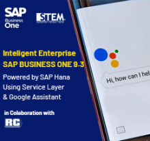 SAP Business One Tips - STEM SAP Gold Partner Indonesia - Intelligent Enterprise SAP Business One 9.3 Powered by SAP Hana Using Service Layer & Google Assistant