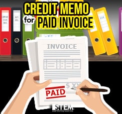 Create Credit Memo for Paid Invoice