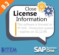 SAP Business One Tips - STEM SAP Gold Partner Indonesia - How to Close License Information Pop Up on Your Screen