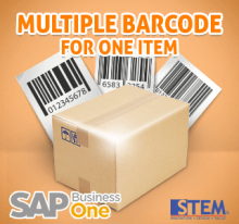 SAP Business One Tips - Multiple Barcode for One Item