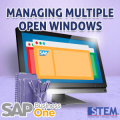 SAP Business One Manage Multiple Open Windows