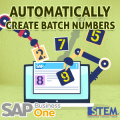 SAP Business One Tips Automatically Create Batch Number