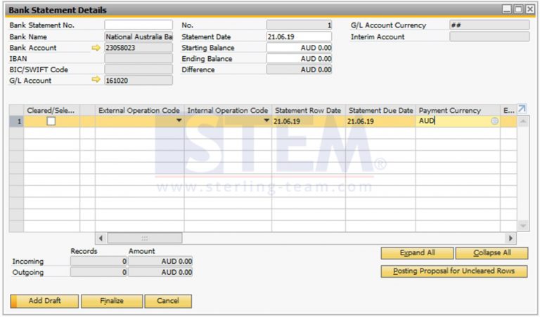 Efficient SAP Business One Bank Statement Processing