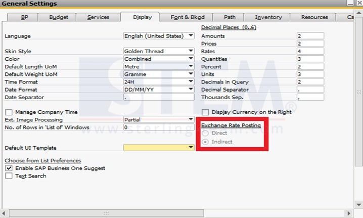 SAP_Business_One_Tips-Set Display for Exchange Rates on SAP B1_01